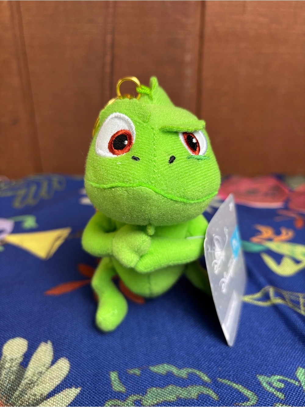 Disney Tangled Pascal Green Plush Reptile Keychain, Bag Charms